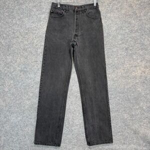 Vintage Levi's 501 Jeans Adult 32x32 (fits 27x32) Light Black Denim Pant 90s USA
